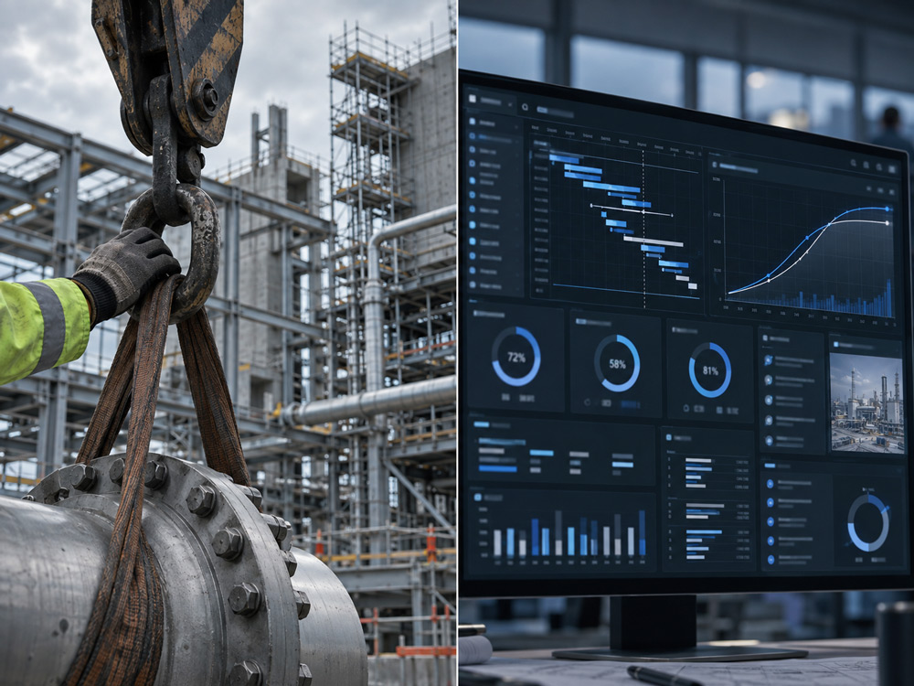 Industrial lifting and project dashboard