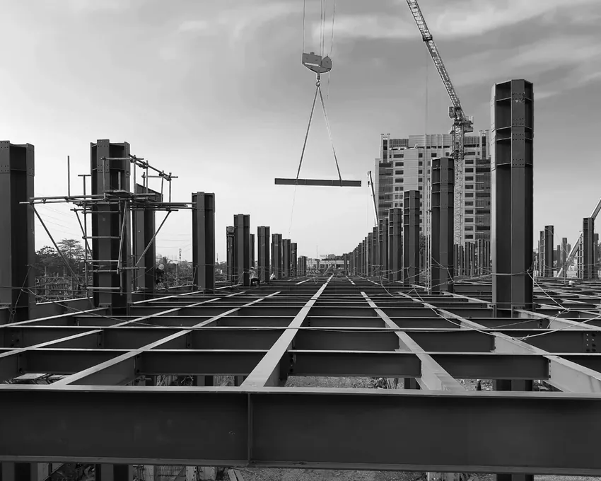 Steel frame construction